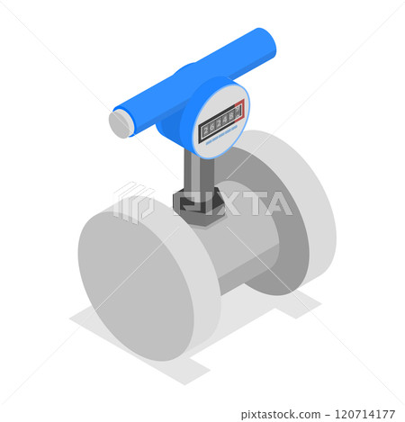 3D Isometric Flat Set of Gas, Water And Electricity Measuring. Item 1 3D Isometric Flat Set of Gas, Water And Electricity Measuring. Item 1 120714177