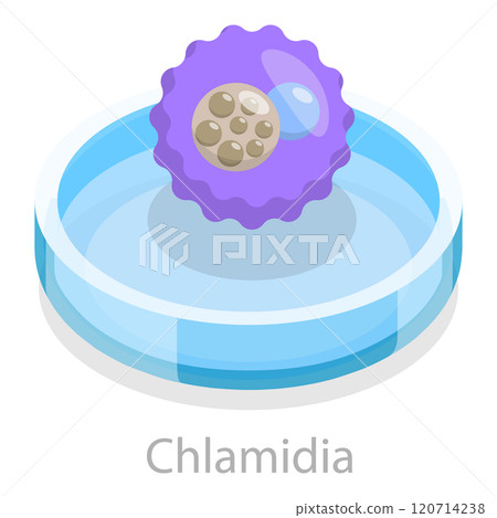 3D Isometric Flat Illustration of Sexual Transmitted Disease. Item 8 3D Isometric Flat Illustration of Sexual Transmitted Disease. Item 8 120714238
