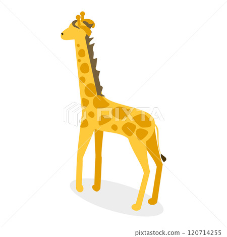 3D Isometric Flat  Set of Zoo Animals. Item 6 120714255