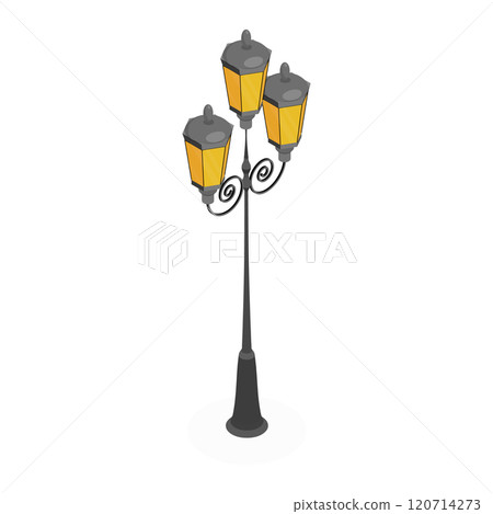 3D Isometric Flat  Set of Victorian Period Characters and Objects. Item 3 120714273