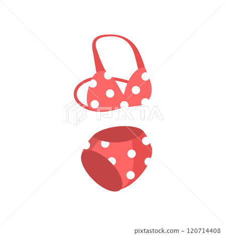 3D Isometric Flat Set of Lingerie And Swimsuits. Item 5 3D Isometric Flat Set of Lingerie And Swimsuits. Item 5 120714408