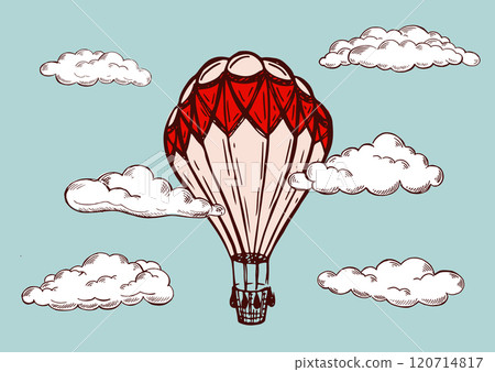 balloon, cloud, sketch 120714817