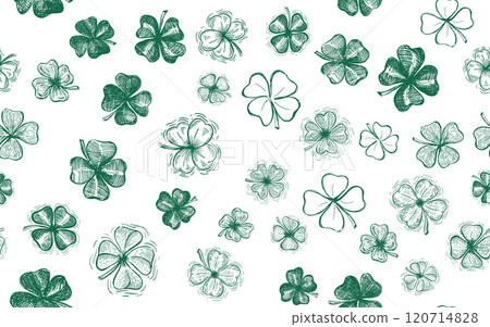 clover, pattern, vector 120714828