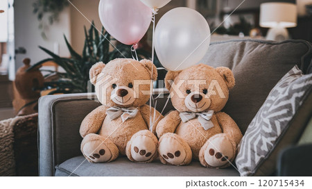 bear doll on sofa bear doll on sofa 120715434