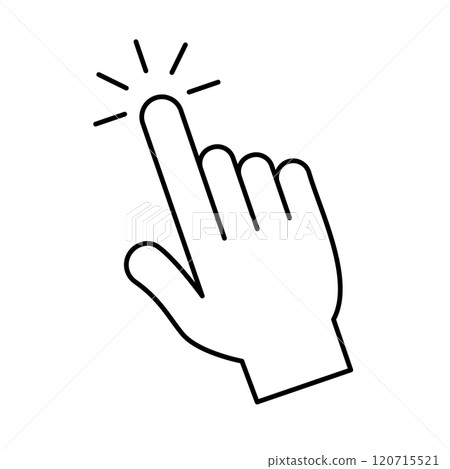 Index finger click icon 120715521