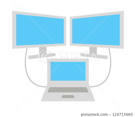 Laptop and multi-display icon Laptop and multi-display icon 120715660