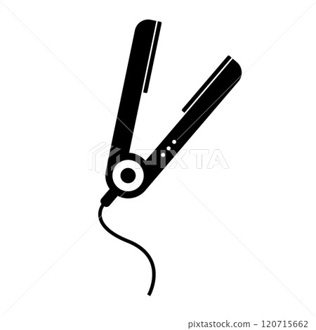 直髮器剪影 直髮器剪影 120715662