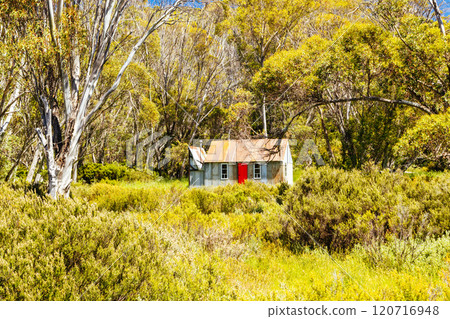 Horse Camp Hut in Kosciuszko National Park in Australia Horse Camp Hut in Kosciuszko National Park in Australia 120716948