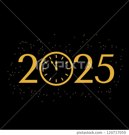 2025 New Year typography poster. Vector template for banner, sign, greeting card, invitation, etc 2025 New Year typography poster. Vector template for banner, sign, greeting card, invitation, etc 120717050