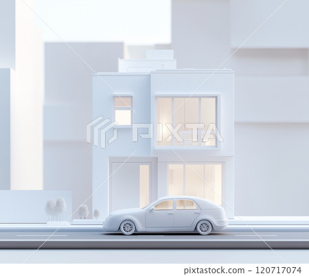 Housing image: Illustration of a detached house in the suburbs 120717074