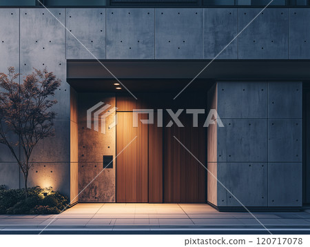 Housing image: Illustration of a detached house in the suburbs 120717078