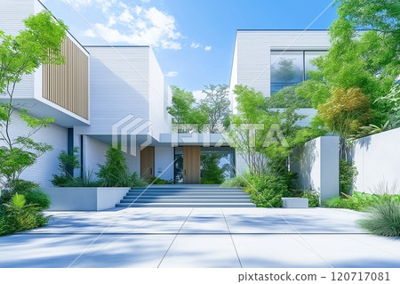 郊區獨立住宅的房屋形象圖 郊區獨立住宅的房屋形象圖 120717081