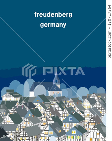 Freudenberg Germany winter night 120717264