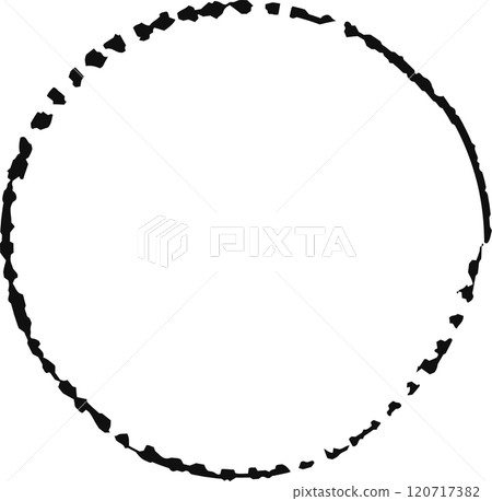 Enhance designs with a black grunge circle for a vintage touch. Ideal for unique and retro projects, versatile for various design purposes. Worn edges bring old world charm 120717382