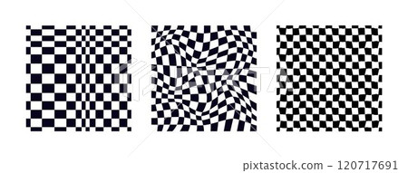 Psychedelic checkerboard pattern 120717691