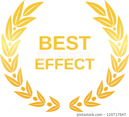 Golden laurel wreath symbolizing achievement and excellence, perfect for celebrating success and motivation. Ideal for ceremonies, competitions, and goals Golden laurel wreath symbolizing achievement and excellence, perfect for celebrating success and motivation. Ideal for ceremonies, competitions, and goals 120717847