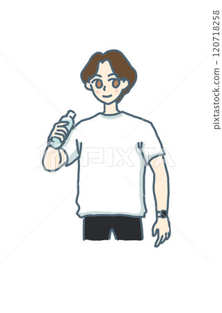 People, men, water, drinking water, short sleeves, summer, work, exercise, diet, health, simple, beauty, lifestyle People, men, water, drinking water, short sleeves, summer, work, exercise, diet, health, simple, beauty, lifestyle 120718258