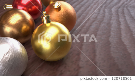 The Christmas decor Background for Holiday concept 3d rendering. 120718501
