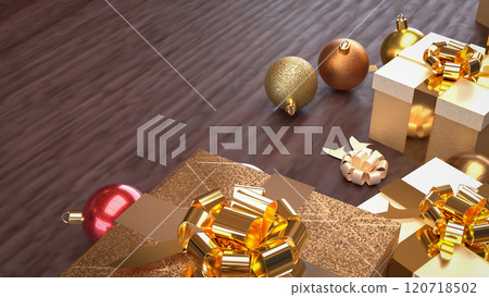 The Christmas decor Background for Holiday concept 3d rendering. The Christmas decor Background for Holiday concept 3d rendering. 120718502