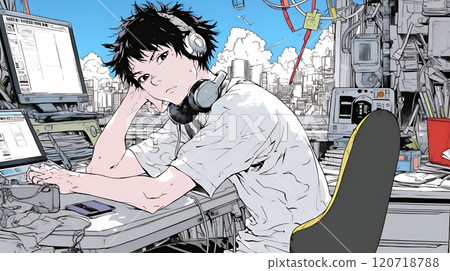 工作狂:回家就是工作和學習。 工作狂:回家就是工作和學習。 120718788