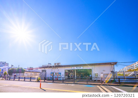 日本川崎市街景，俯瞰東急電鐵梶谷站等=22日 120720321