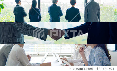 Collage of various business scenes 120720793