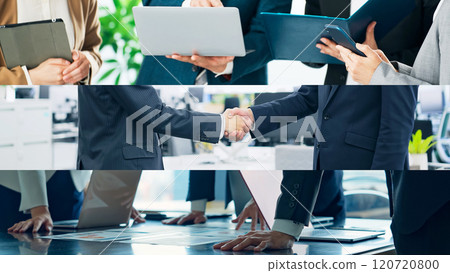 Collage of various business scenes 120720800