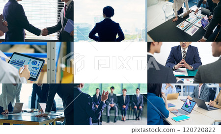 Collage of various business scenes Collage of various business scenes 120720822