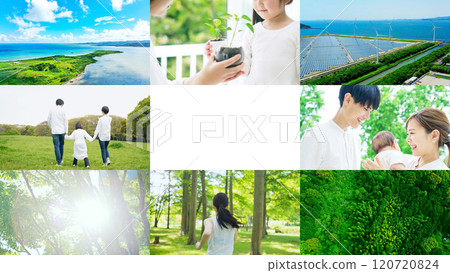 家庭與自然環境影像拼貼 120720824