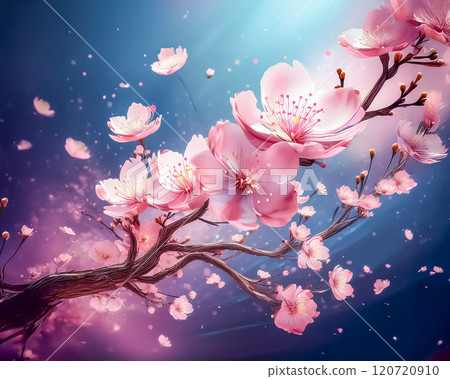 櫻花花瓣圖片素材 120720910