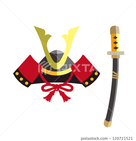 頭盔和劍的插圖 120721521