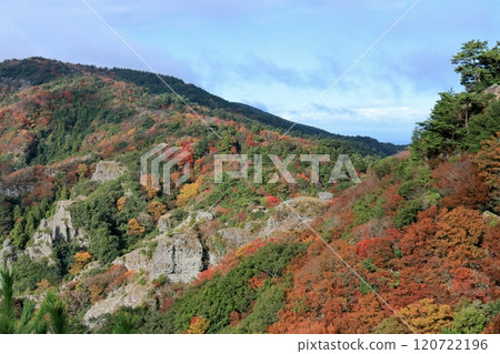 從寒霞溪第二展望台看到的美麗溪谷（香川縣小豆島） 120722196