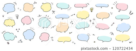 手繪語音氣泡的向量插圖集。語音氣泡,框架,時尚,手寫,塗鴉 手繪語音氣泡的向量插圖集。語音氣泡,框架,時尚,手寫,塗鴉 120722434