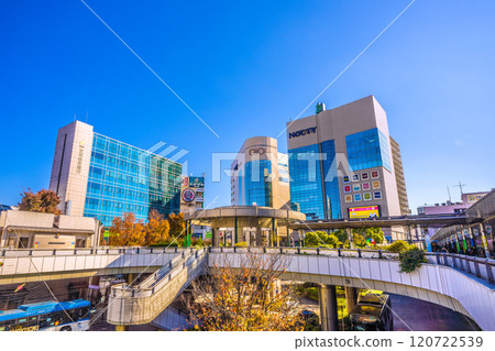 Kawasaki cityscape in Japan in November. View of Mizonokuchi Station (Musashi-Mizonokuchi Station) and other areas. Into a new era... = 22nd Kawasaki cityscape in Japan in November. View of Mizonokuchi Station (Musashi-Mizonokuchi Station) and other areas. Into a new era... = 22nd 120722539