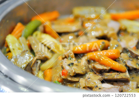 stir fried mushroom, stir fried Champignon Mushroom , carrot and baby corn or stir fried vegetable stir fried mushroom, stir fried Champignon Mushroom , carrot and baby corn or stir fried vegetable 120722553
