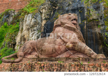 The Lion of Belfort is an 1880 monumental sculpture by Bartholdi in Belfort, France 120722614