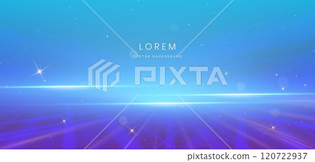 Luxury light blue background with line lighting effect sparkle. Template premium award ceremony design. 120722937
