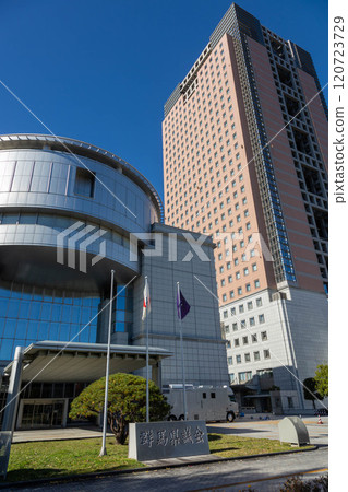 Gunma Prefectural Assembly Building and Gunma Prefectural Government Office Main Building, Maebashi City, Gunma Prefecture Gunma Prefectural Assembly Building and Gunma Prefectural Government Office Main Building, Maebashi City, Gunma Prefecture 120723729