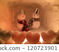 Heart and snowman 120723901