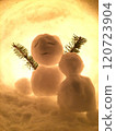 Snowman parent and child 120723904