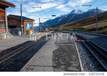 Gornergrat Railway Riffelberg Station Zermatt, Switzerland Gornergrat Railway Riffelberg Station Zermatt, Switzerland 120725146