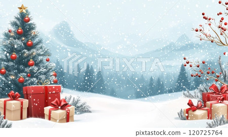 White Christmas and presents 120725764