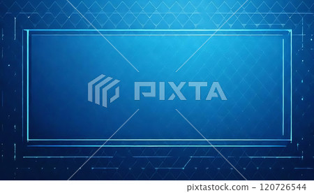 White diamond pattern on a blue gradient background Lattice decorative frame Frame Frame illustration Wallpaper Background material 120726544