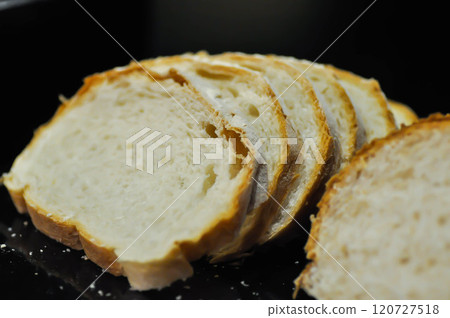 bread , whole wheat bread or sourdough bread or loaf of bread or cut bread 120727518