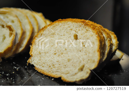 bread , whole wheat bread or sourdough bread or loaf of bread or cut bread 120727519