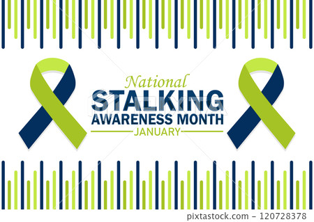 National Stalking Awareness Month january, Modern background 120728378