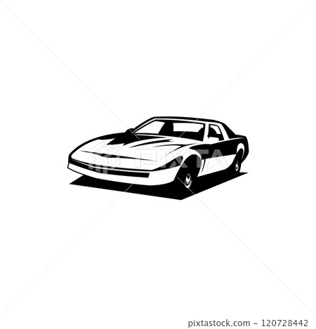 vector illustration of Knight Rider car. isolated logo, badge, emblem. available in eps 10 vector illustration of Knight Rider car. isolated logo, badge, emblem. available in eps 10 120728442
