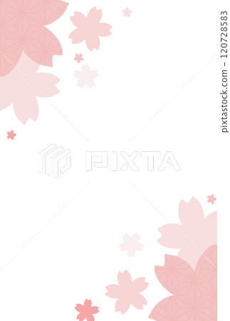 Pale pink cherry blossom background frame Pale pink cherry blossom background frame 120728583