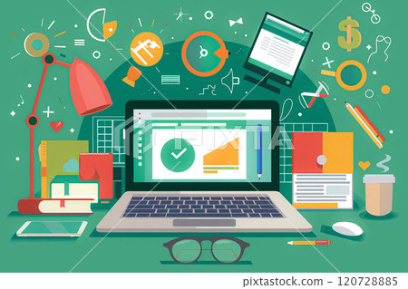 Online teaching platform with educators and students in a virtual setting Online teaching platform with educators and students in a virtual setting 120728885