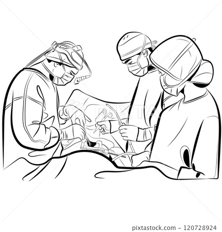 Surgeon Doctors doing surgery operation to the patient with critical condition Surgeon Doctors doing surgery operation to the patient with critical condition 120728924